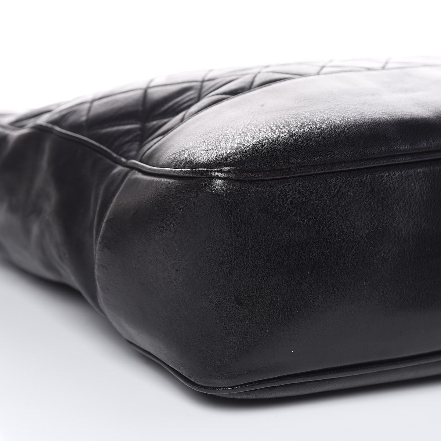 Lambskin Shopping Tote Black