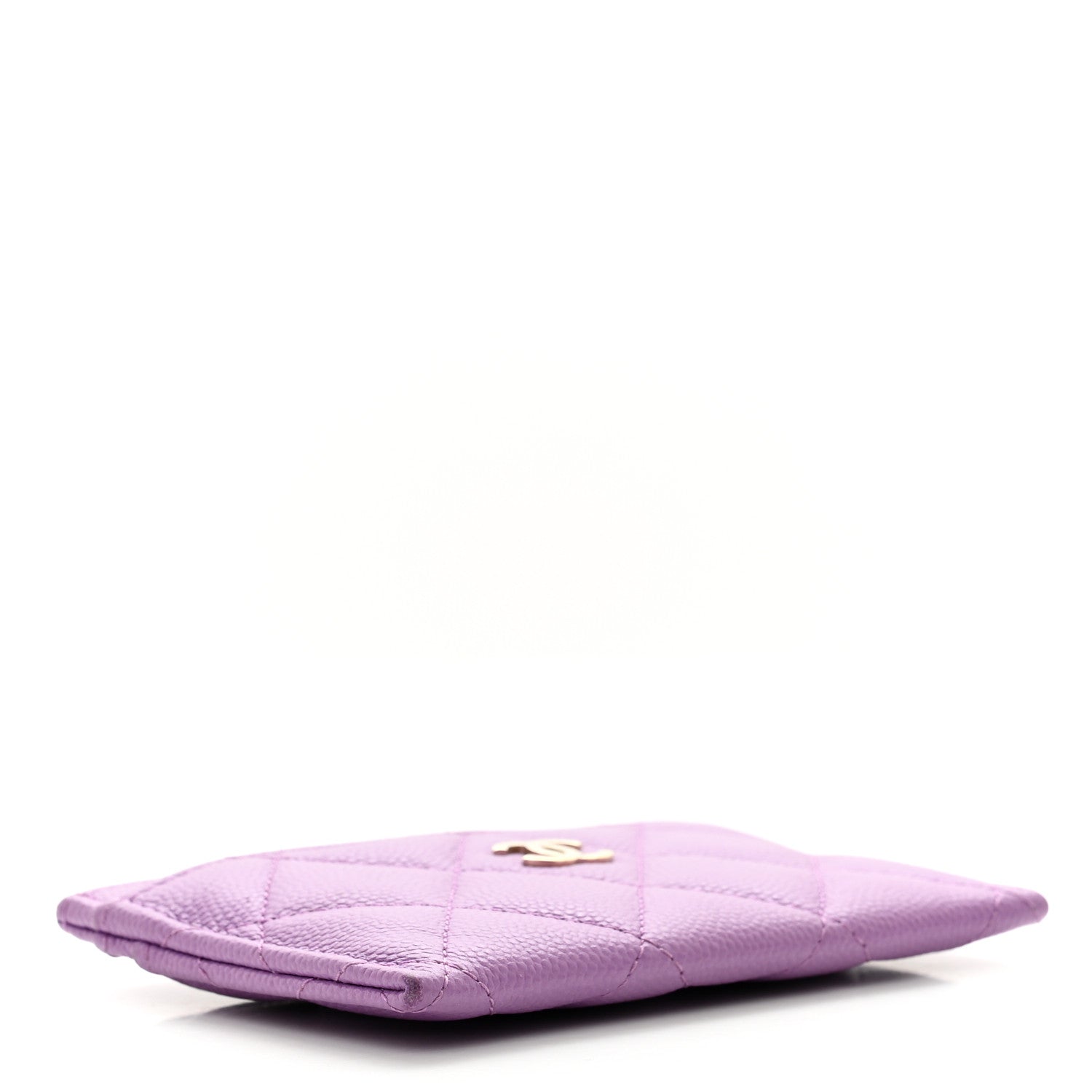 Chanel Caviar Quilted Card Holder Purple 4 of 10