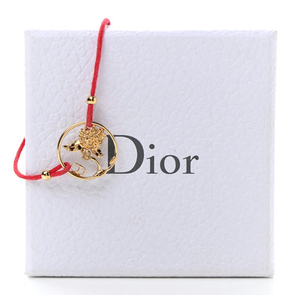 Christian Dior Diorelita Chinese New Year Pig Bracelet Red 4 of 4