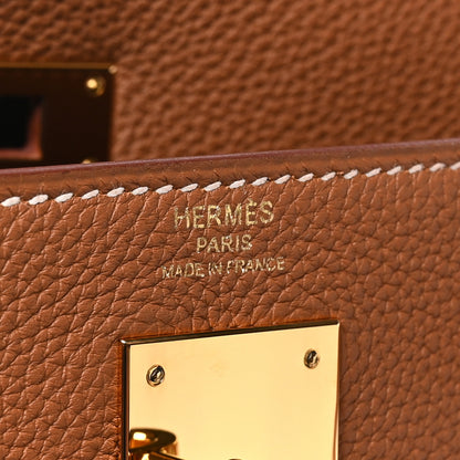Hermes Togo Kelly Retourne 28 Gold 6 of 11