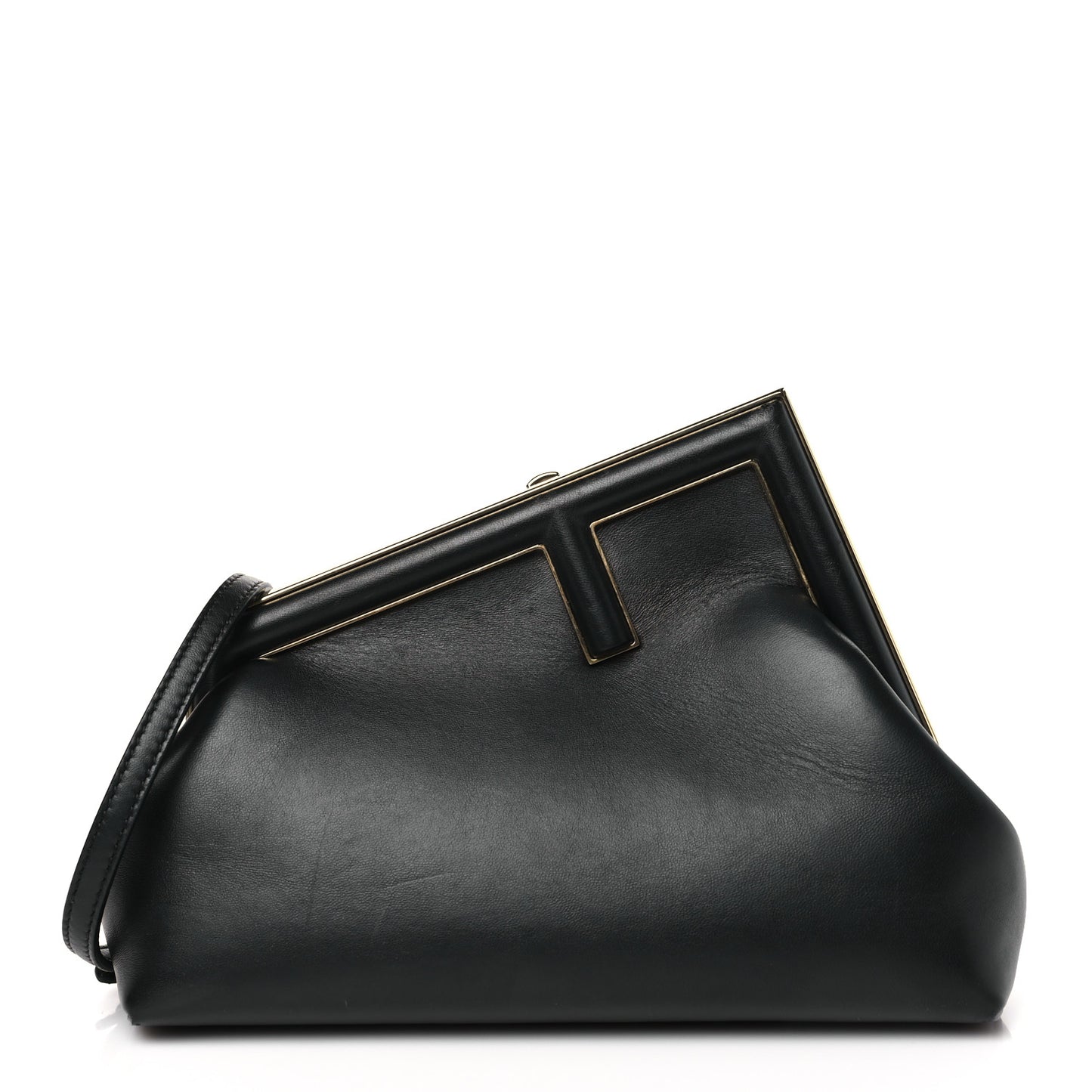 Shiny Nappa Small Fendi First Black