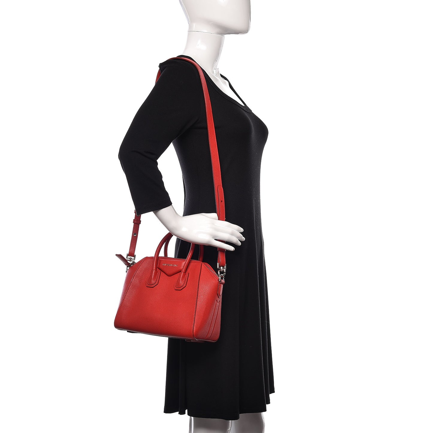 Sugar Goatskin Mini Antigona Red