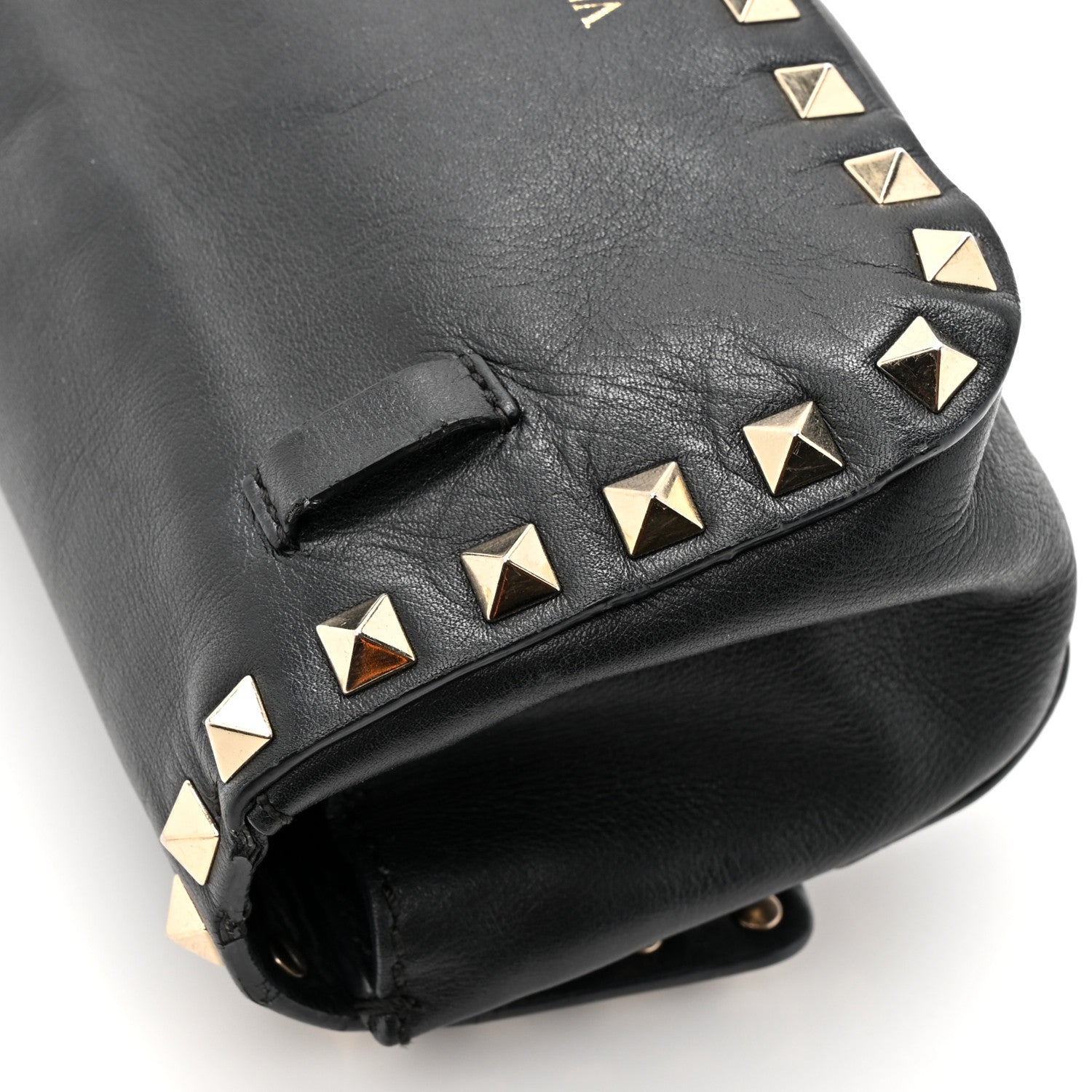 Valentino Garavani Calfskin Rockstud Belt Bag Black 12 of 13