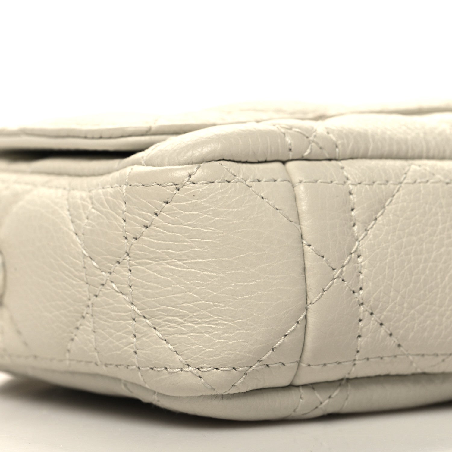 Christian Dior Supple Calfskin Cannage Caro Pouch with Chain Latte 10 of 11
