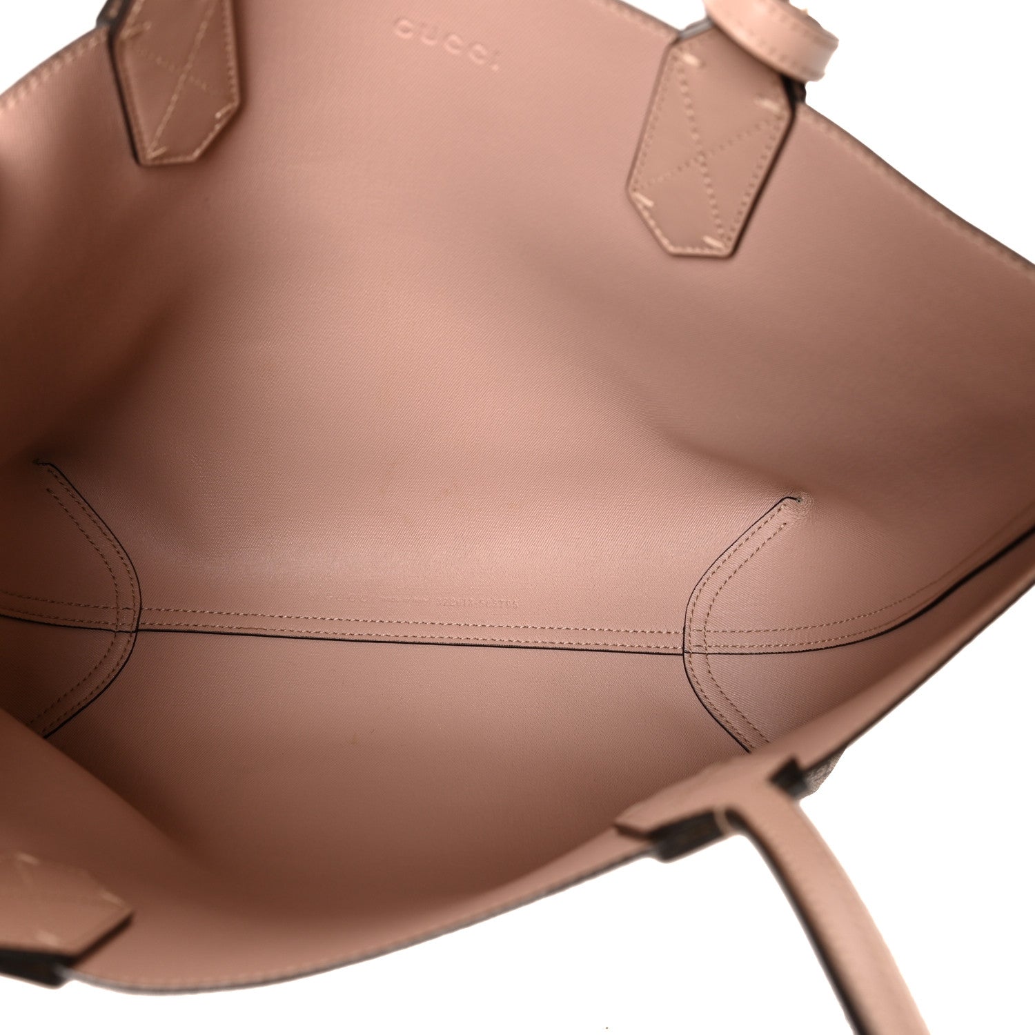 Gucci Textured Calfskin Monogram Small Reversible GG Tote Dark Cipria 4 of 15