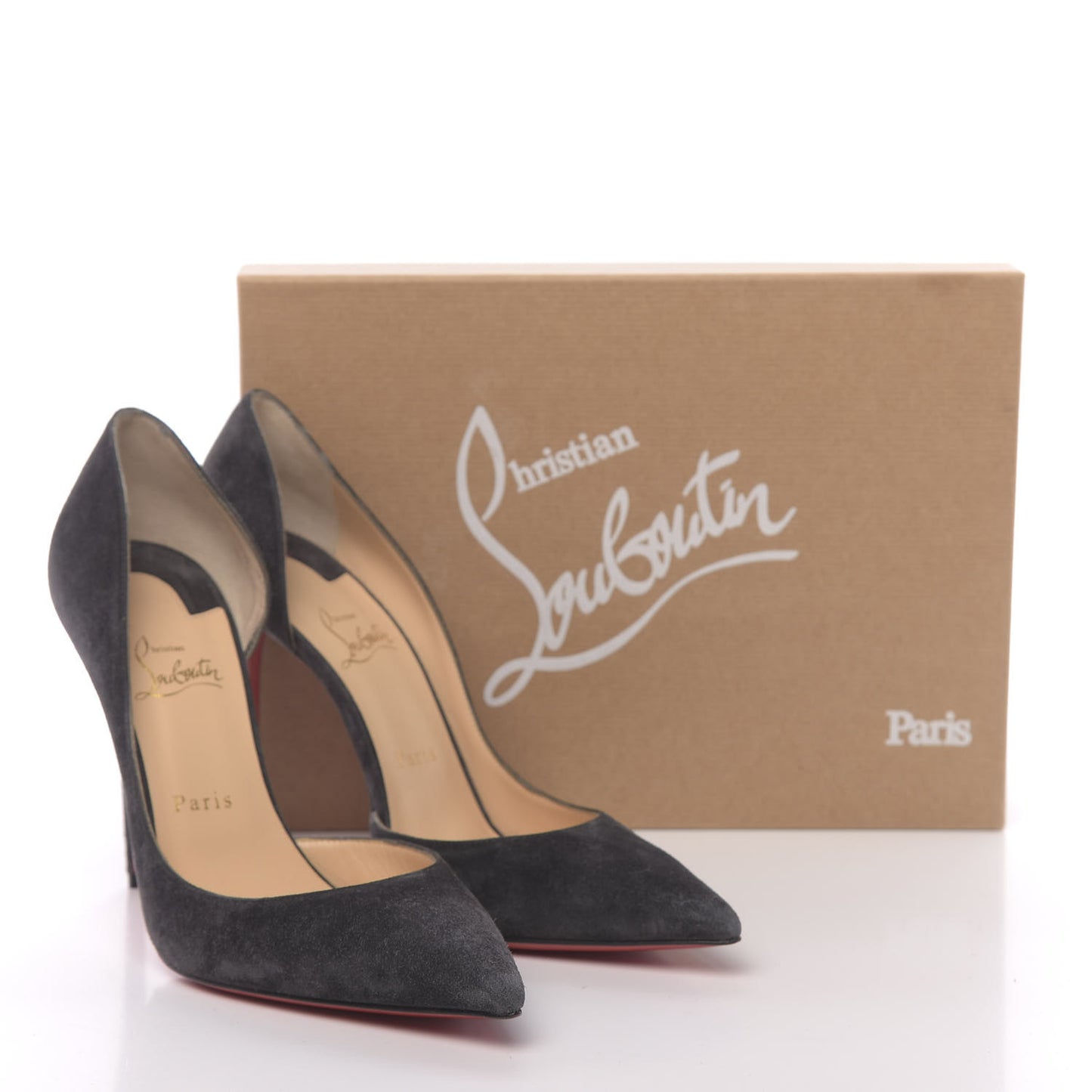 Veau Velours Iriza 100 Pumps 40.5 Charbon