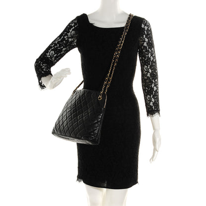 Chanel Lambskin Quilted Shoulder Bag Black 2 of 8
