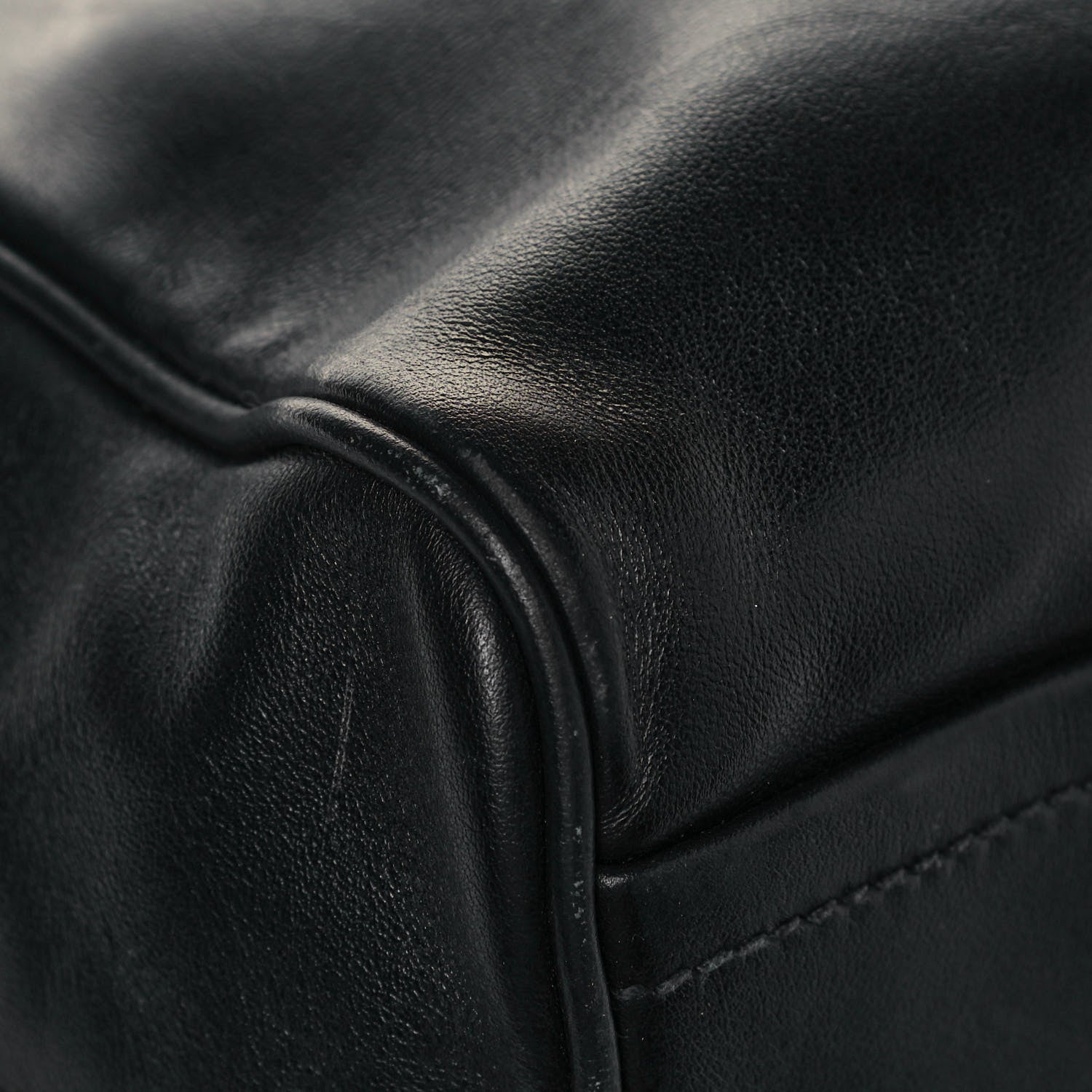 Prada Soft Calf Inside Tote Black Mughetto 8 of 11