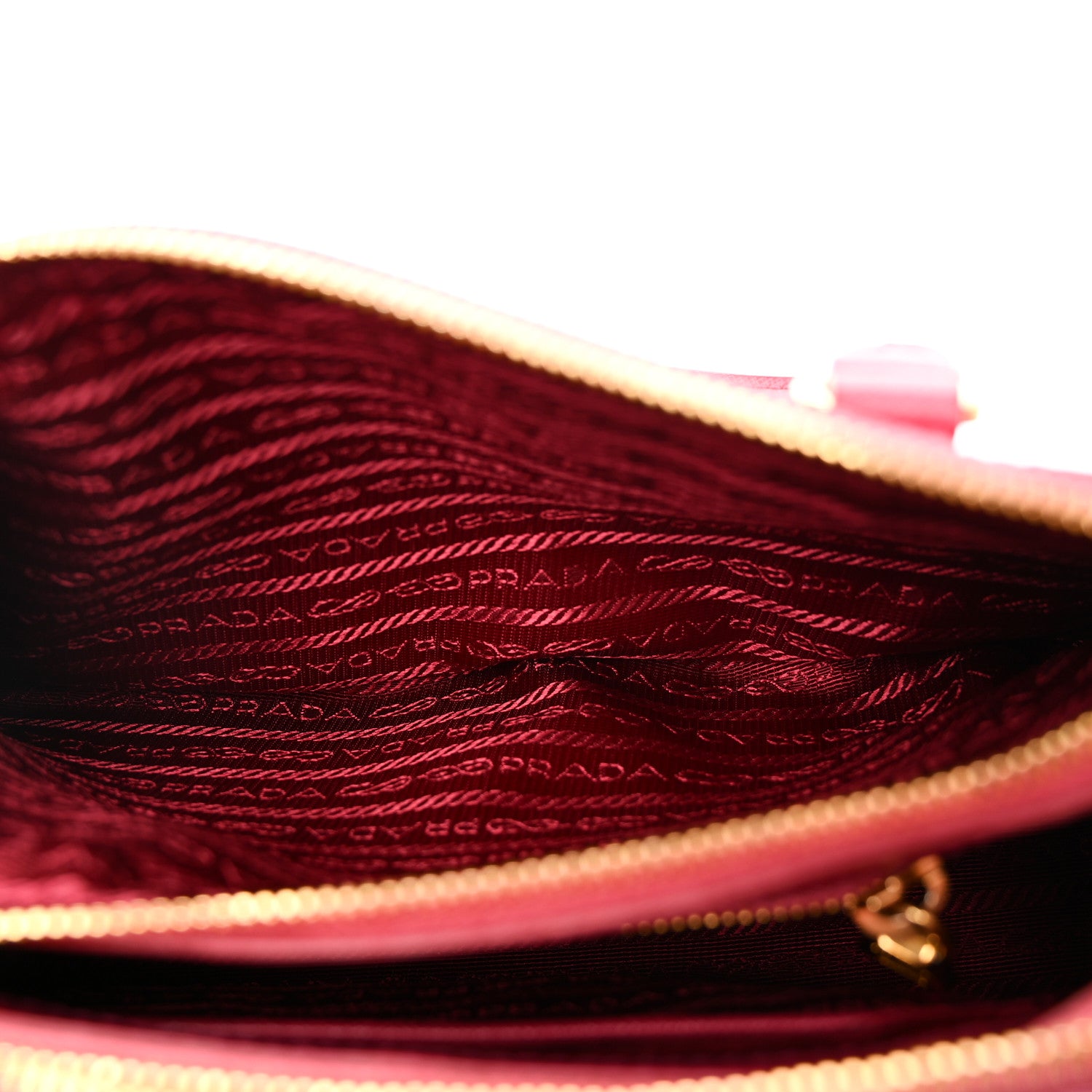Prada Saffiano Mini Galleria Double Zip Tote Peonia 1878049