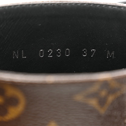Louis Vuitton Calfskin Monogram Wonderland Flat Ranger Boots 37 Black 8 of 11