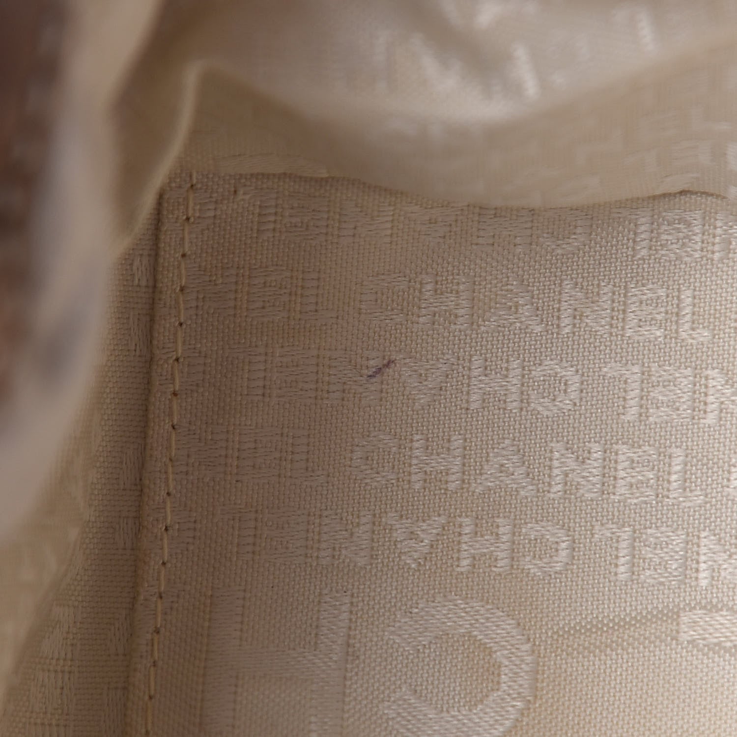 Chanel Lambskin Contrast Stitch Small Surpique Accordion Flap Beige 9 of 17