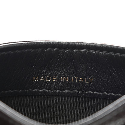 Chanel Caviar Camellia Embossed Card Holder Black 6 of 8