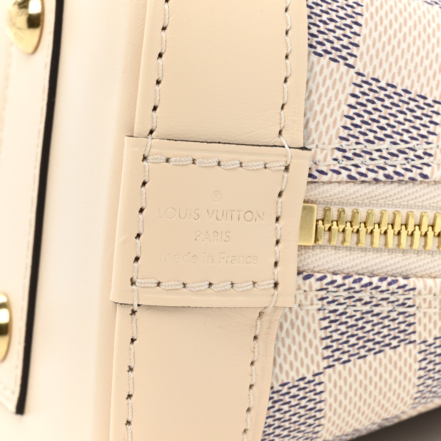 Louis Vuitton Damier Azur Braided Alma BB 6 of 8