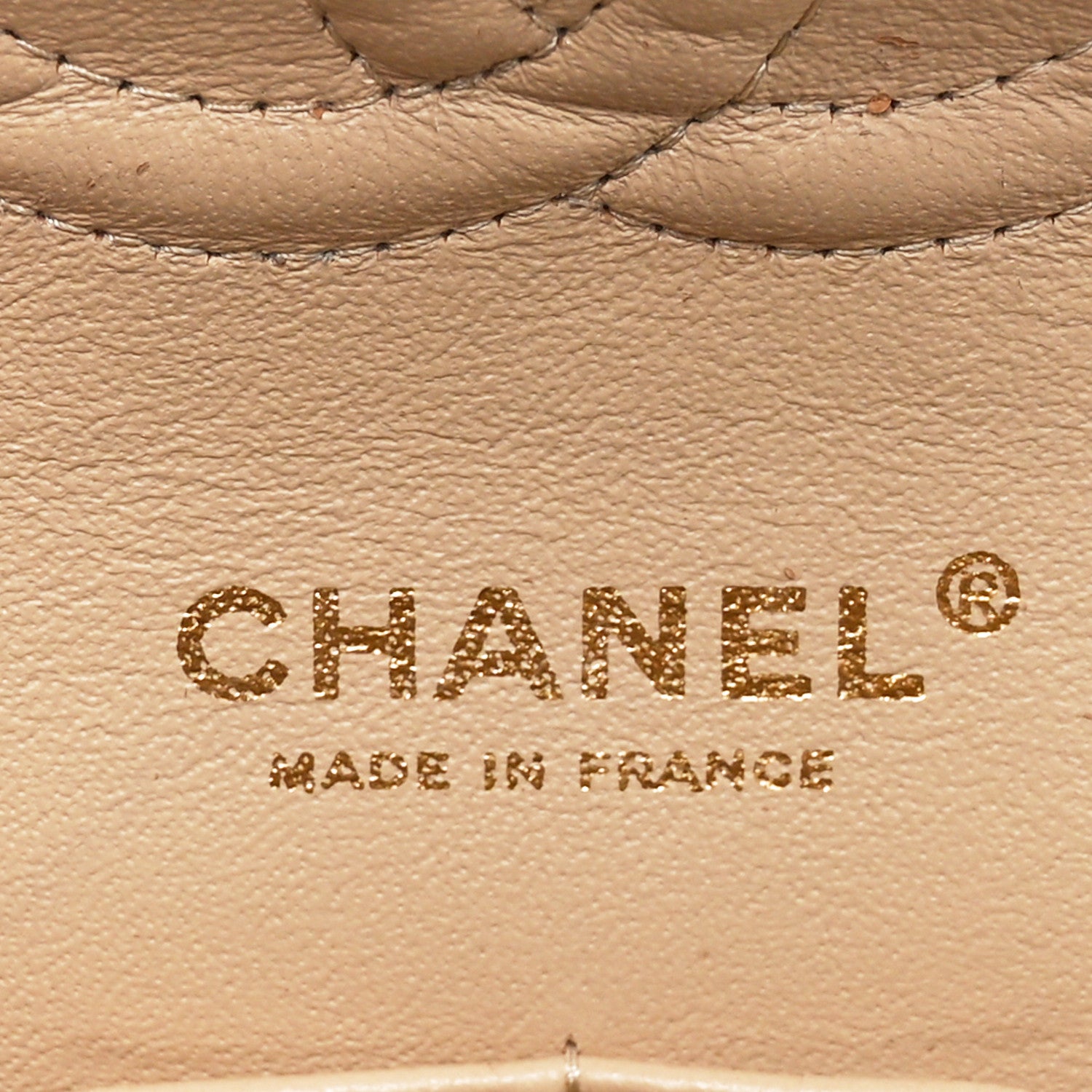 Chanel Caviar Quilted Medium Double Flap Beige 6 of 11