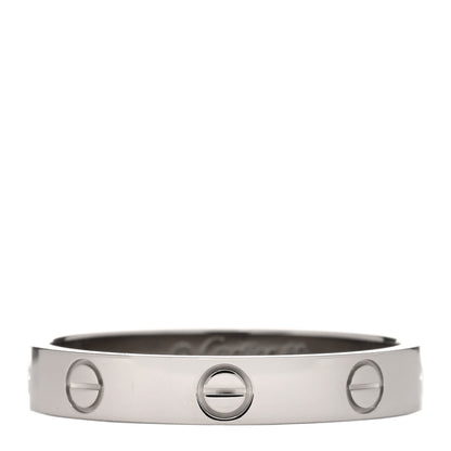 Cartier 18K White Gold 3.5mm LOVE Wedding Band Ring 60 9 1 of 3