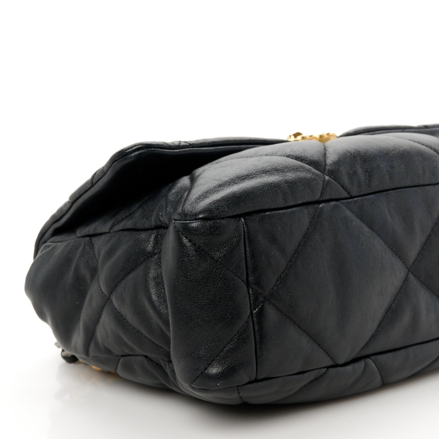 Chanel Lambskin Quilted Large Chanel 19 Flap Black 9 of 10
