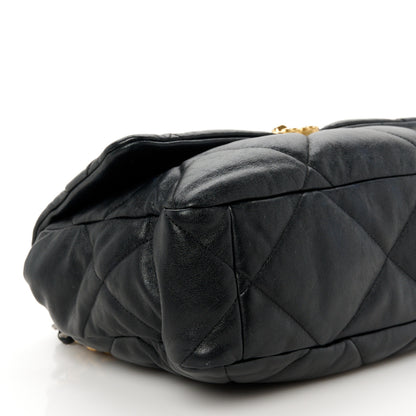 Chanel Lambskin Quilted Large Chanel 19 Flap Black 9 of 10