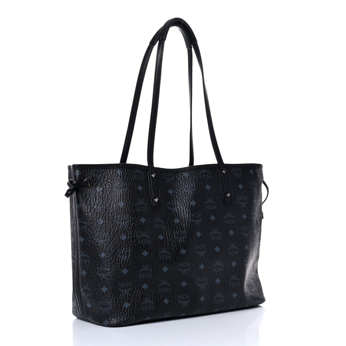 Visetos Medium Reversible Shopping Tote Black