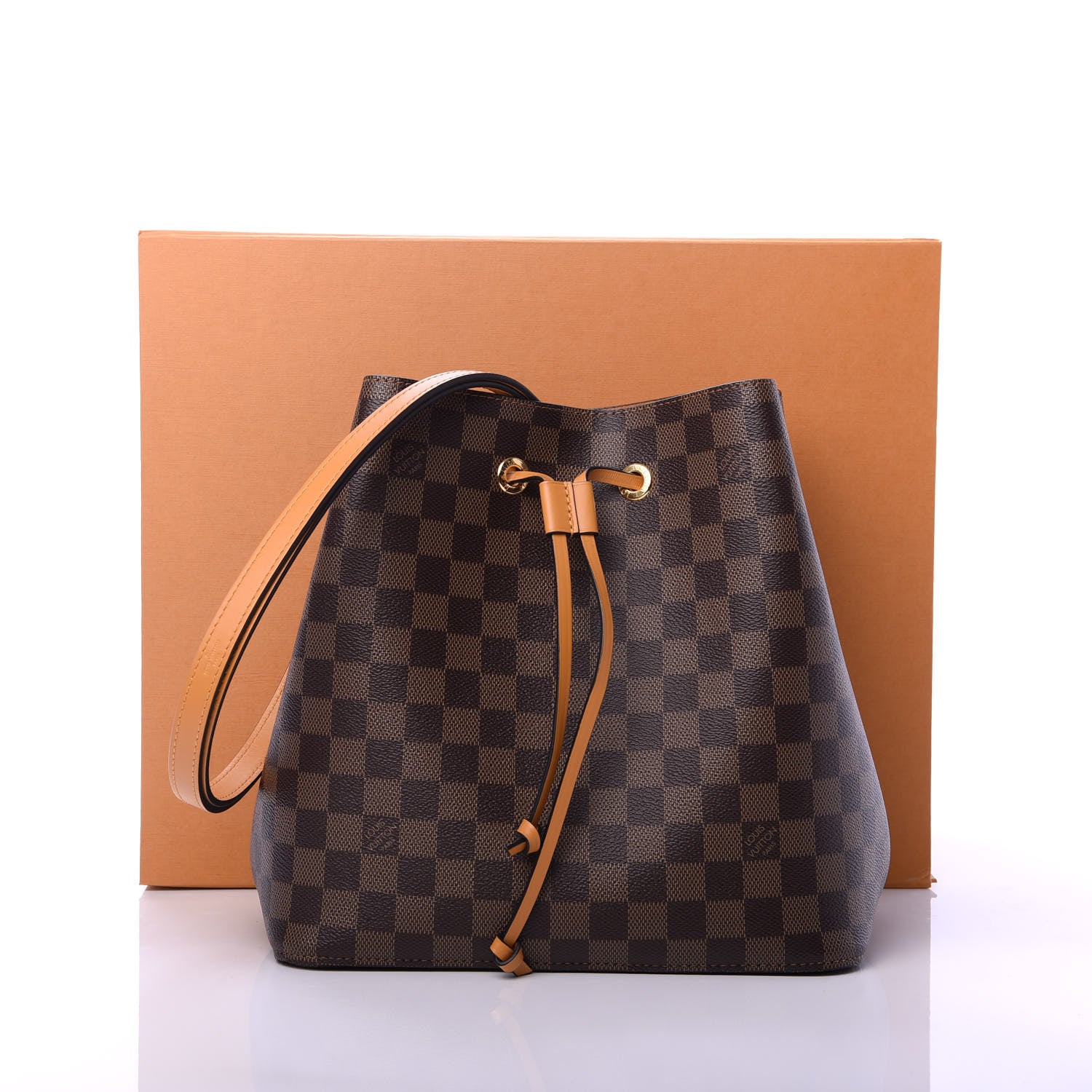 Louis Vuitton Damier Ebene Neonoe MM Safran 10 of 10