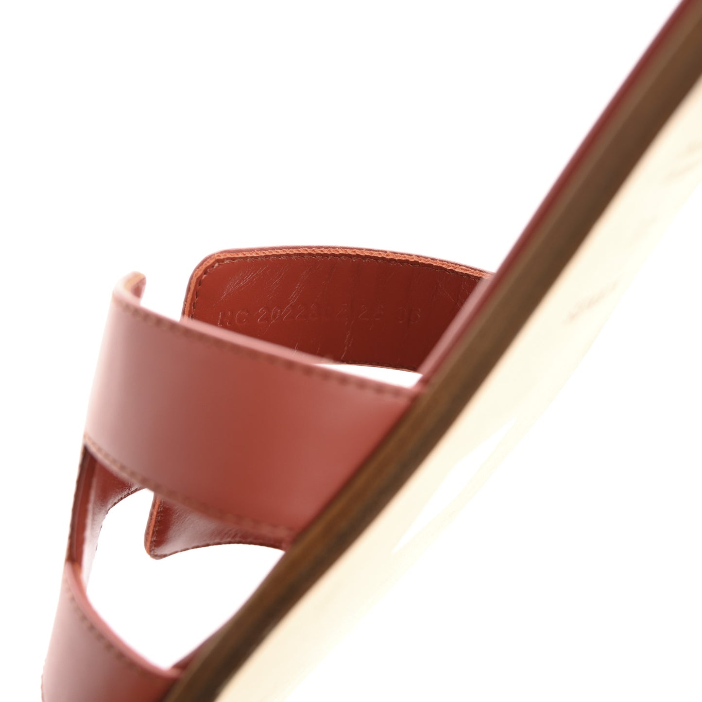 Box Calfskin Oran Sandals 39 Rouge Tomette