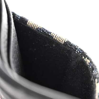 Christian Dior Grained Calfskin Oblique Card Holder Black 9 of 15