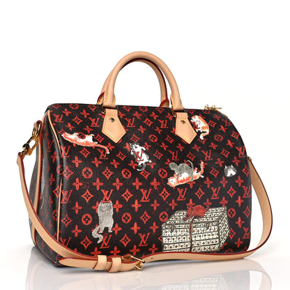 Louis Vuitton Catogram Speedy Bandouliere 30 Marron 6 of 16
