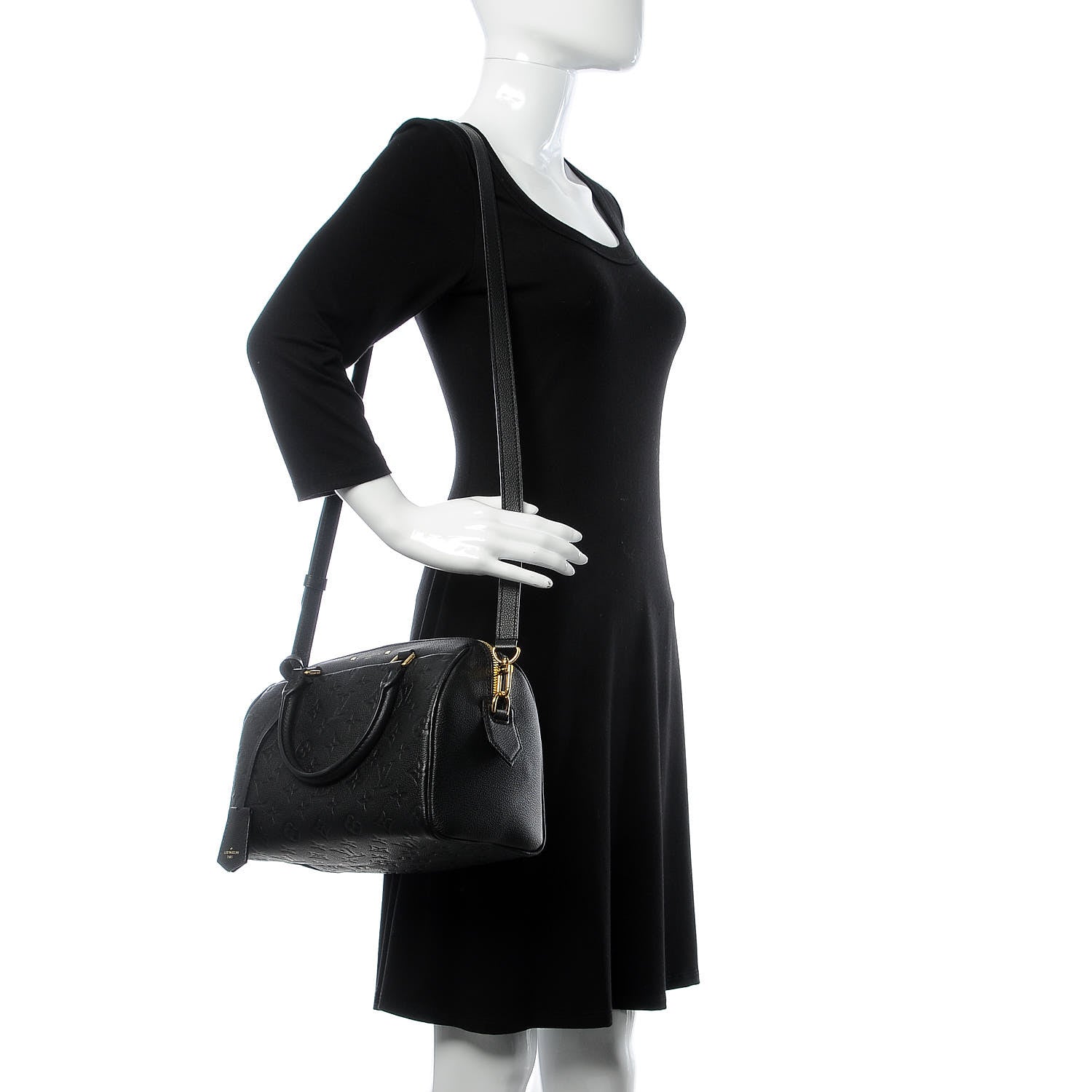 Louis Vuitton Empreinte Speedy Bandouliere 25 NM Black 2 of 7