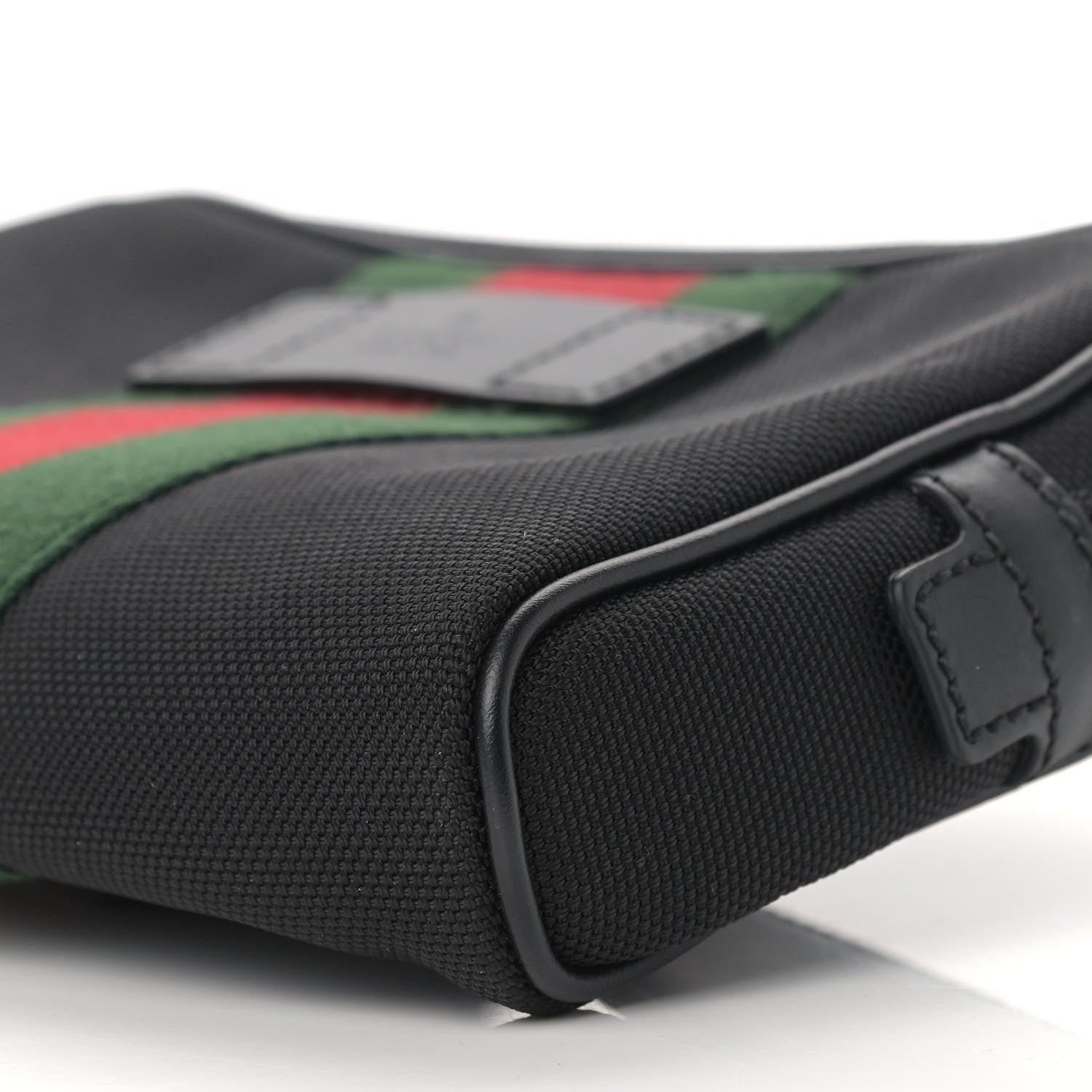 Gucci Canvas Web Slim Belt Bag Black 9 of 10