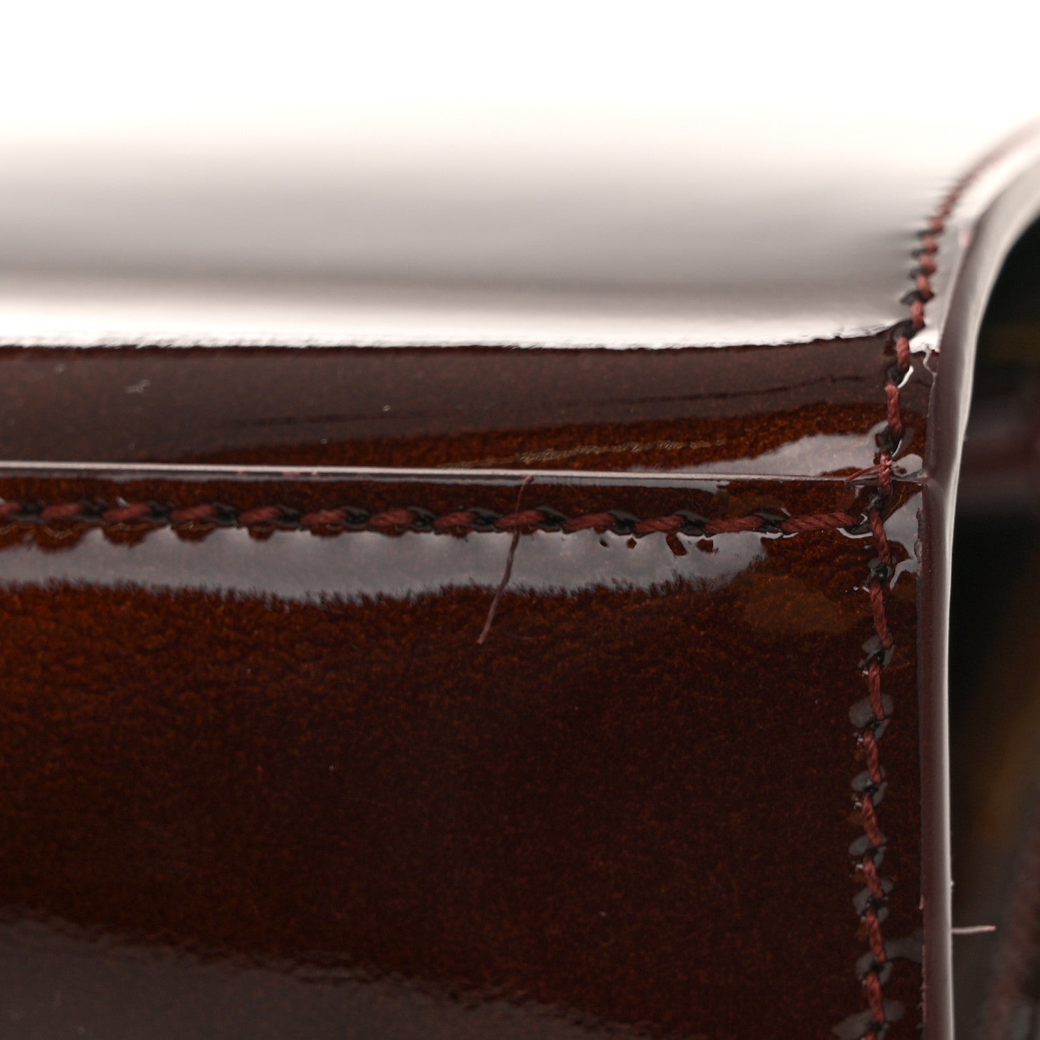 Saint Laurent Patent Calfskin Small Le Anne-Marie Shoulder Bag Strong Espresso 10 of 10