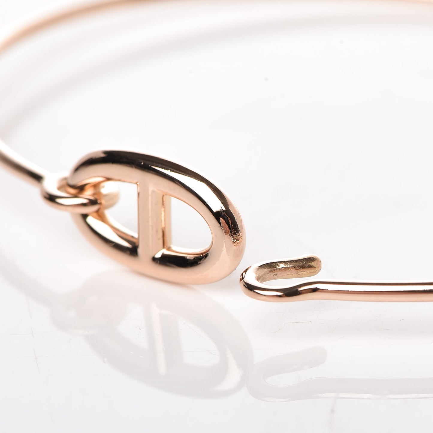 18K Rose Gold PM Ronde Chaine d'Ancre Bracelet SH