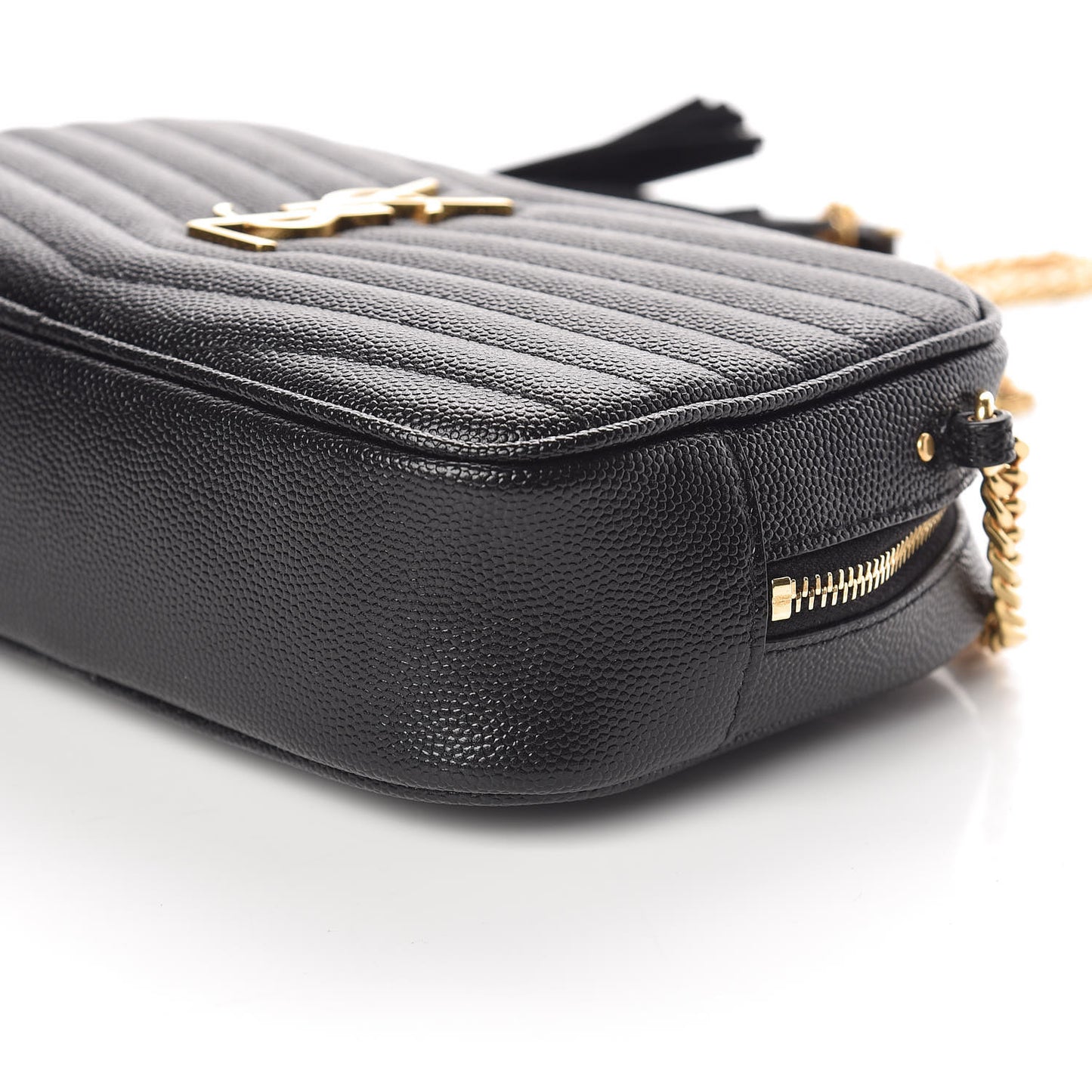 Grain De Poudre Matelasse Monogram Mini Lou Camera Bag Black