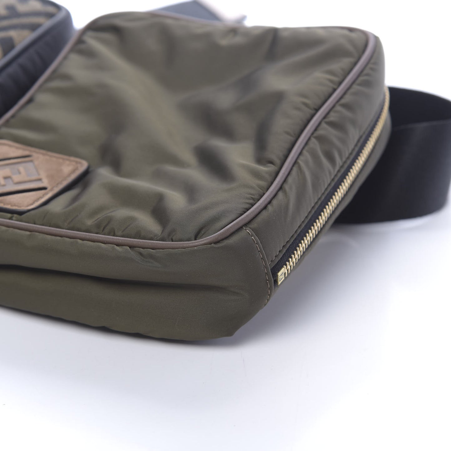 Nylon Dolmias Vitello Grace FF Multi Pouch Belt Bag Military Brown Tortora