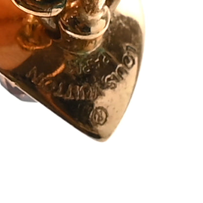 Louis Vuitton Crystal Chain Trunkies Earrings  Gold 4 of 4