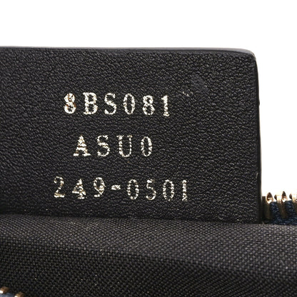 Fendi Chenille Vitello Grace FF 1974 Mini Fendigraphy Hobo Bag Blue 7 of 11