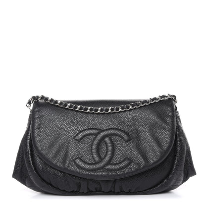 Chanel Caviar Half Moon Wallet On Chain WOC Black 1 of 14