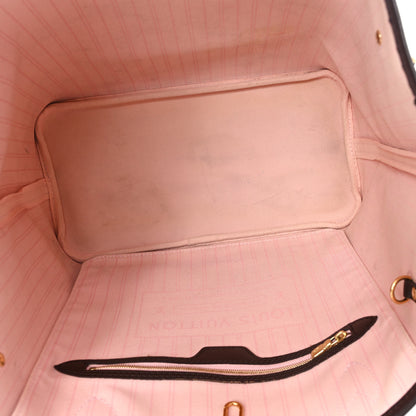 Louis Vuitton Damier Ebene Neo Neverfull MM Rose Ballerine 6 of 11