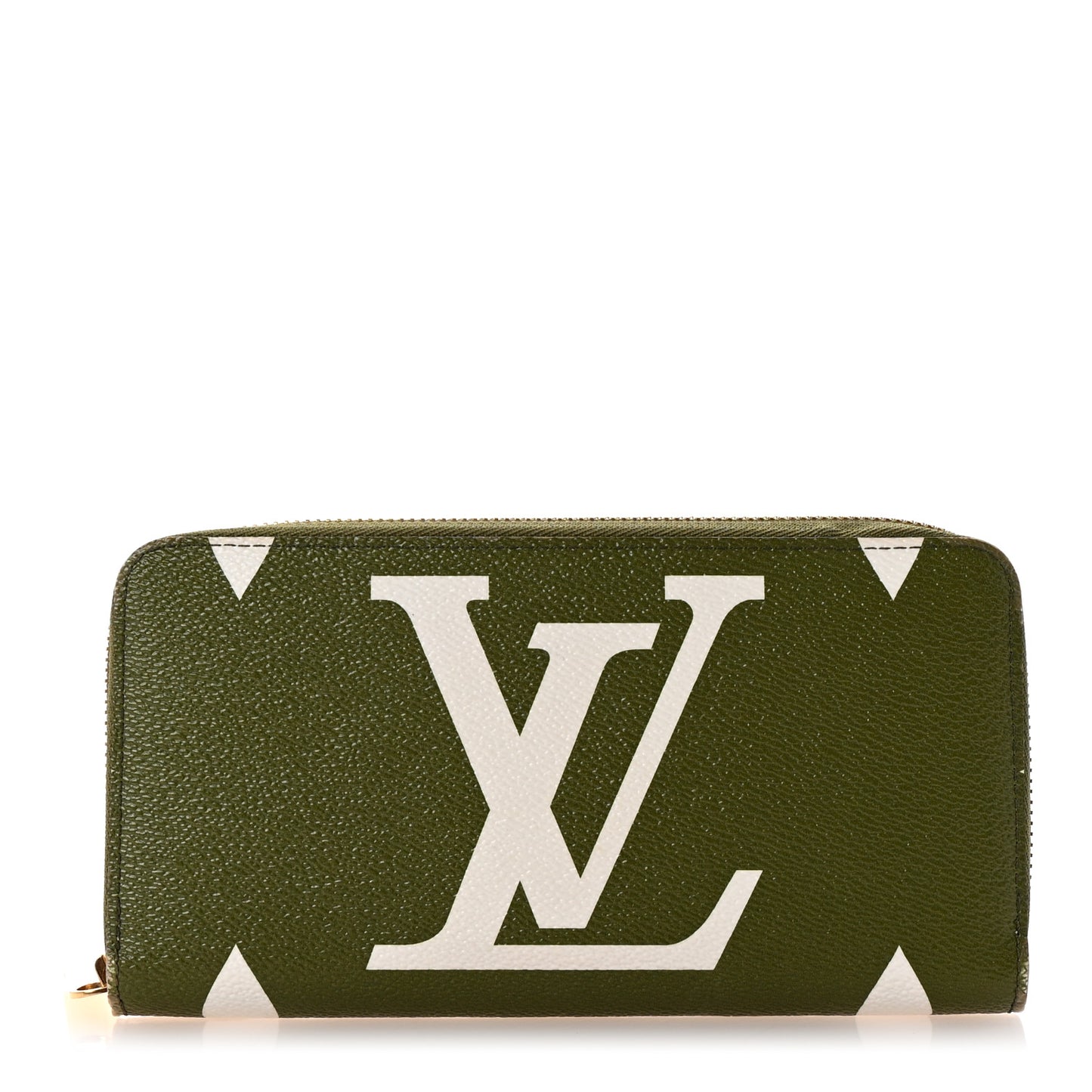 Monogram Giant Zippy Wallet Kaki White