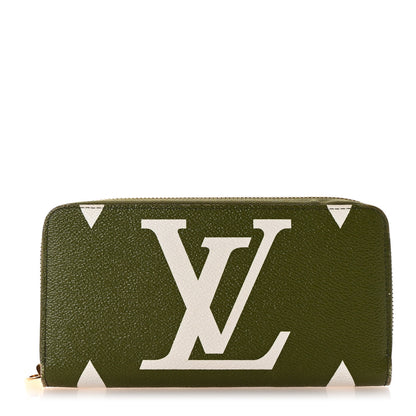 Louis Vuitton Monogram Giant Zippy Wallet Kaki White 1 of 6