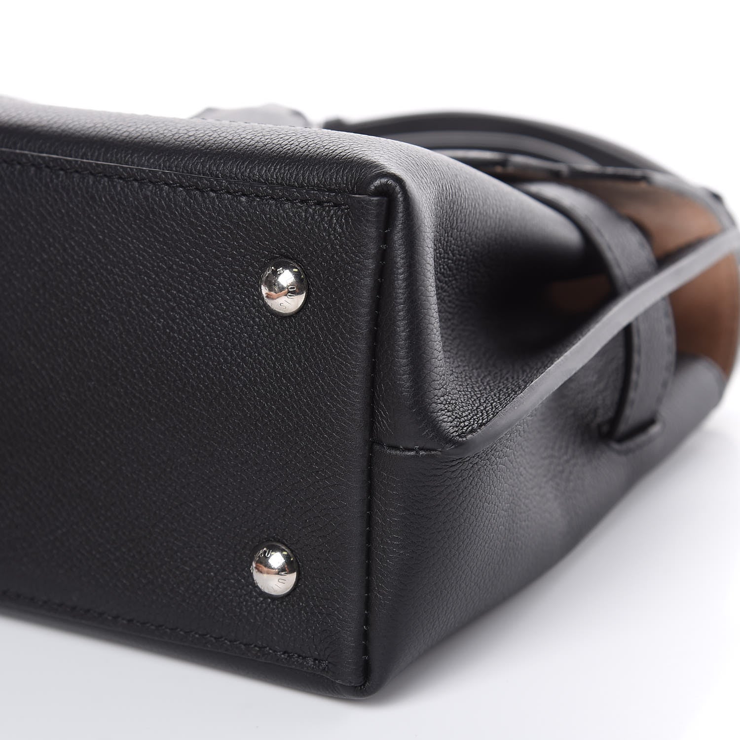 Louis Vuitton Calfskin Lockme Ever BB Black 8 of 9