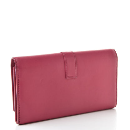 Saint Laurent Calfskin Classic Y Ligne Clutch Fuchsia 3 of 10