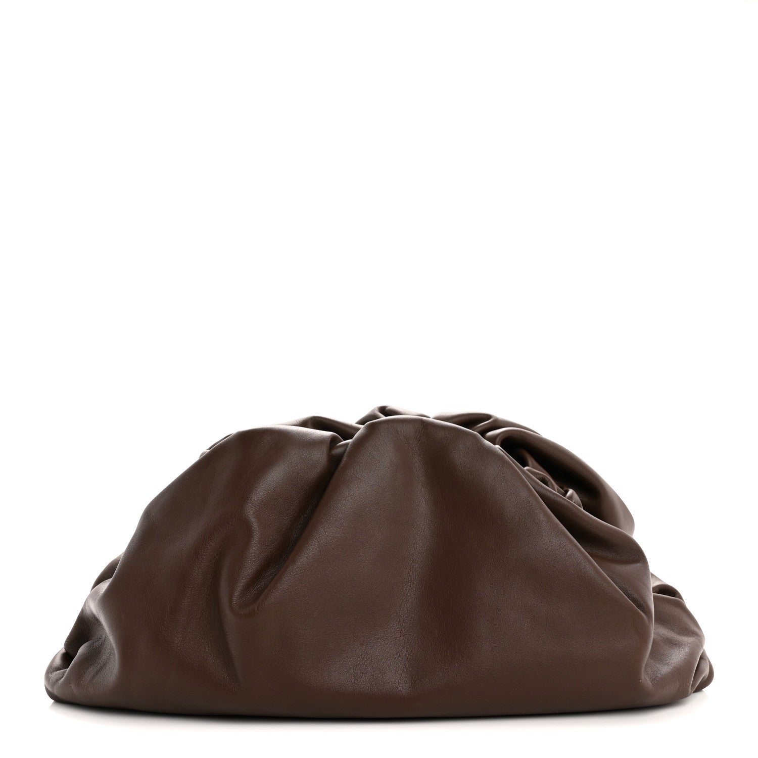 Bottega Veneta Smooth Butter Calf The Pouch Oversized Clutch Brownie 1 of 12