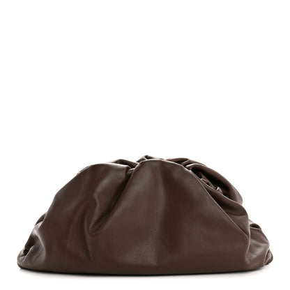 Bottega Veneta Smooth Butter Calf The Pouch Oversized Clutch Brownie 1 of 12