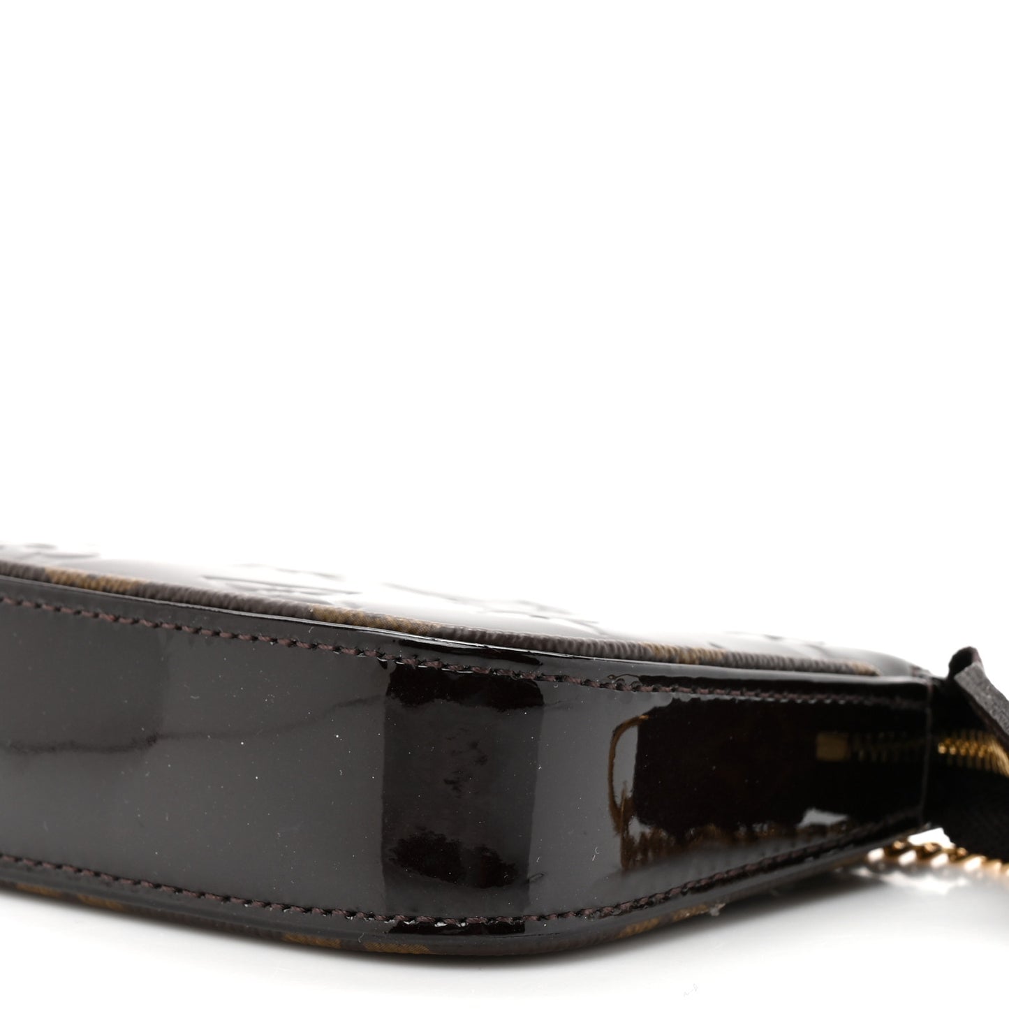 Vernis Monogram Mini Pochette Accessories Amarante