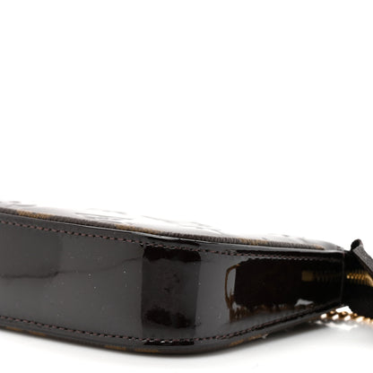 Louis Vuitton Vernis Monogram Mini Pochette Accessories Amarante 8 of 9