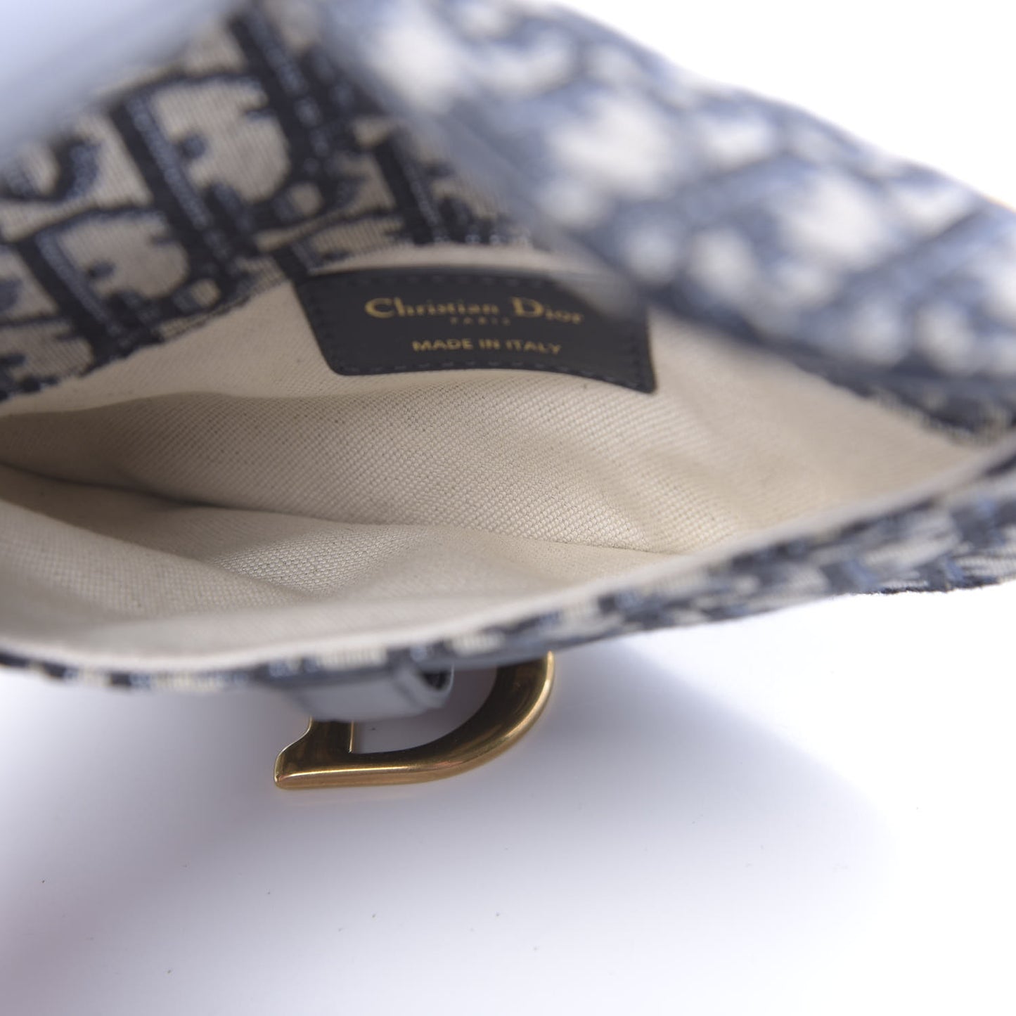 Oblique Saddle Belt Bag Blue