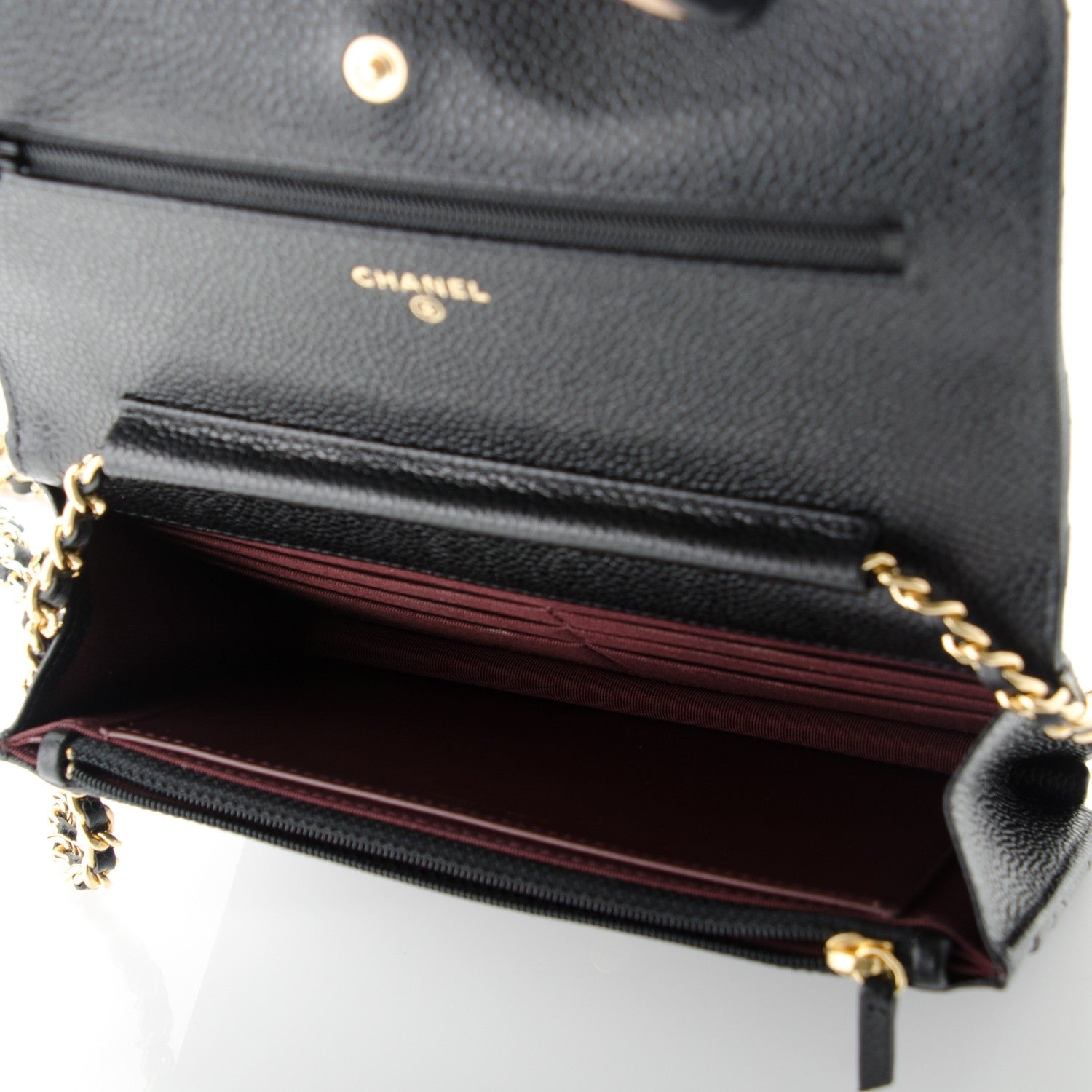 Chanel Caviar Quilted Wallet On Chain WOC Black 5 of 8
