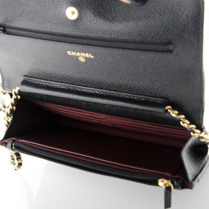 Chanel Caviar Quilted Wallet On Chain WOC Black 5 of 8