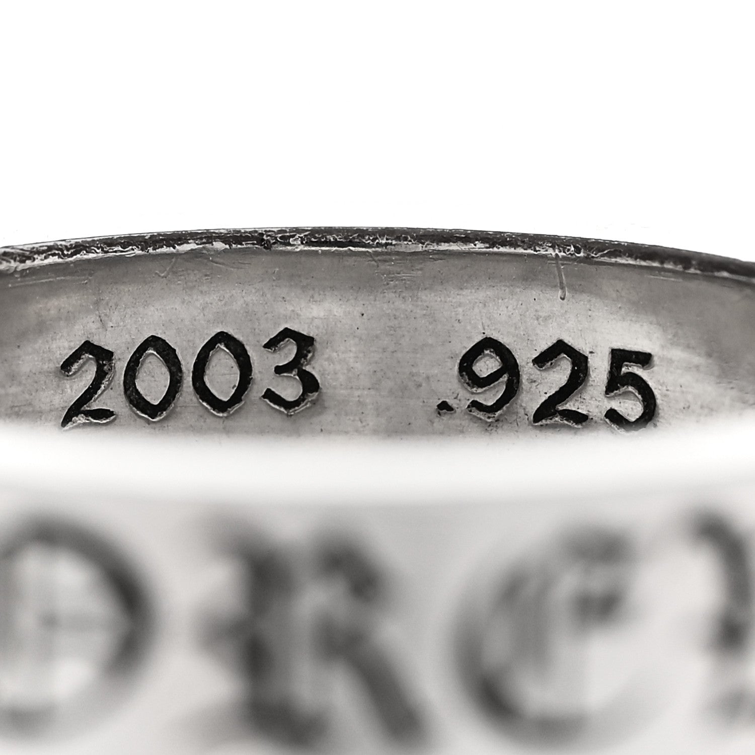 Chrome Hearts Sterling Silver Forever Spacer Ring 62 10 5 of 6