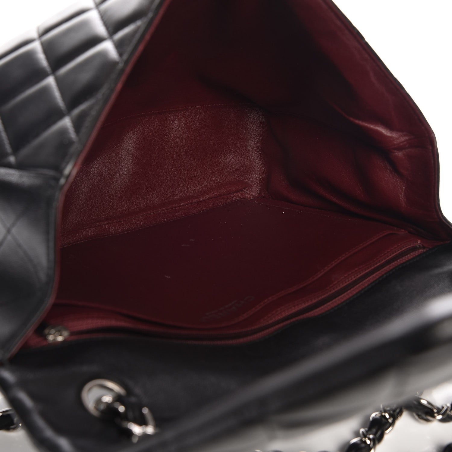 Chanel Lambskin Quilted Maxi Single Flap Black 6 of 8