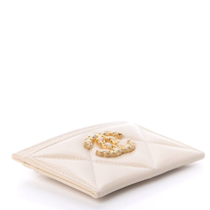 Chanel Goatskin Quilted 19 Card Holder Beige 4 of 8